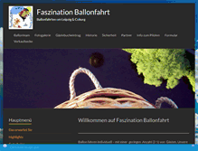 Tablet Screenshot of faszination-ballonfahrt.de